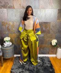 The "Coco" Wide Leg Pants in Green | Ready to ship