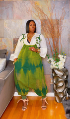 The "Jahzara" Oversized Harem Jumper in Green | Ready to Ship