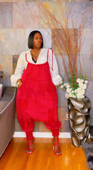 The "Jahzara" Oversized Harem Jumper in Red | Ready to Ship