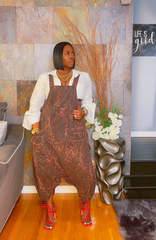 The "Makiya" Oversized Leopard Denim Jumper | Free Shipping Included