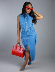 The "Janae" Denim Dress | Ready to Ship — 40% OFF