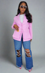 The "Dannah" Wide-Leg Ripped Knee Jean | Ready to Ship — 40% OFF