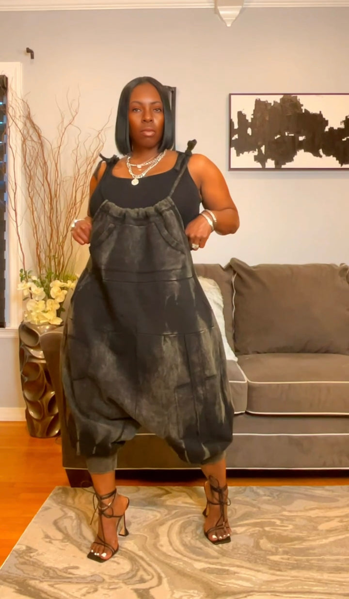 The "Jahzara" Oversized Harem Jumper in Gray