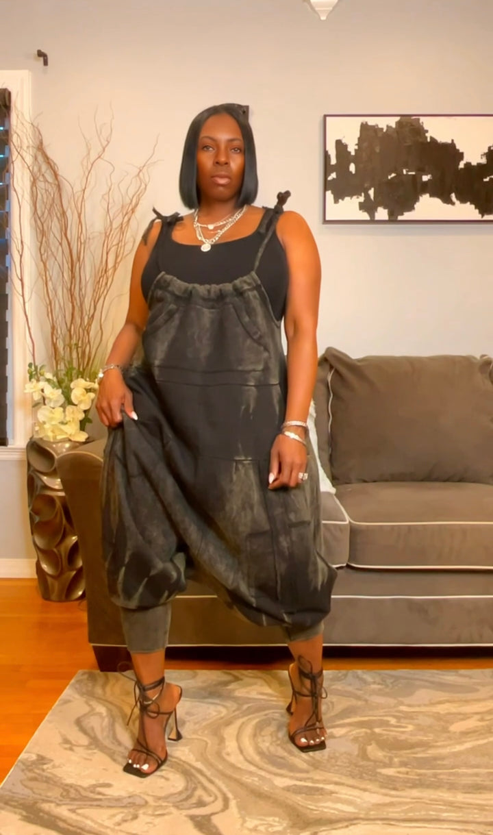 The "Jahzara" Oversized Harem Jumper in Gray