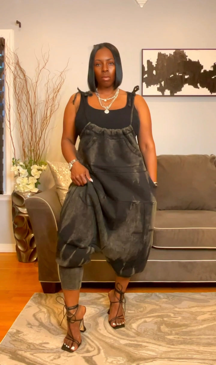 The "Jahzara" Oversized Harem Jumper in Gray