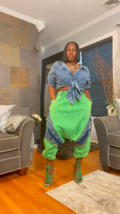 The "Nyasia" Harem Joggers in Green | Free Shipping Included