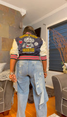 The "Jahvani" Distressed Denim Skirt Overlay Jeans | Ready to Ship