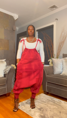 The "Jahzara" Oversized Harem Jumper in Red | Ready to ship