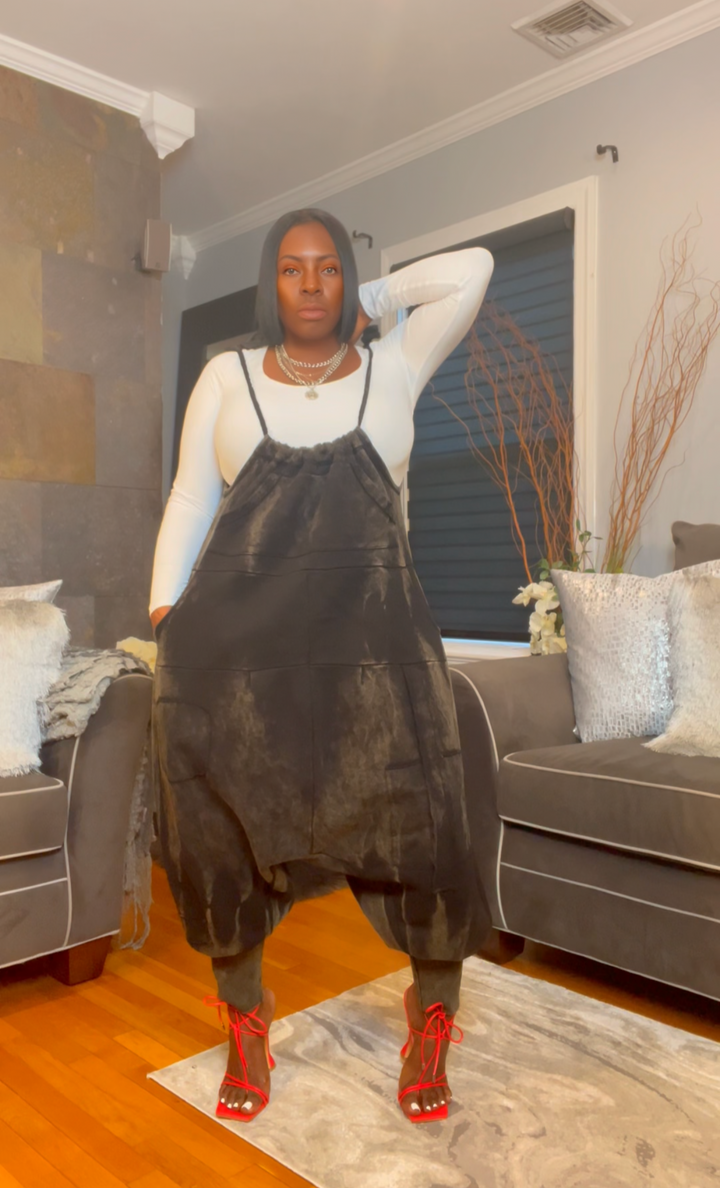 The "Jahzara" Oversized Harem Jumper in Black | Pre-Order - Ships Between November 15th - November 30th