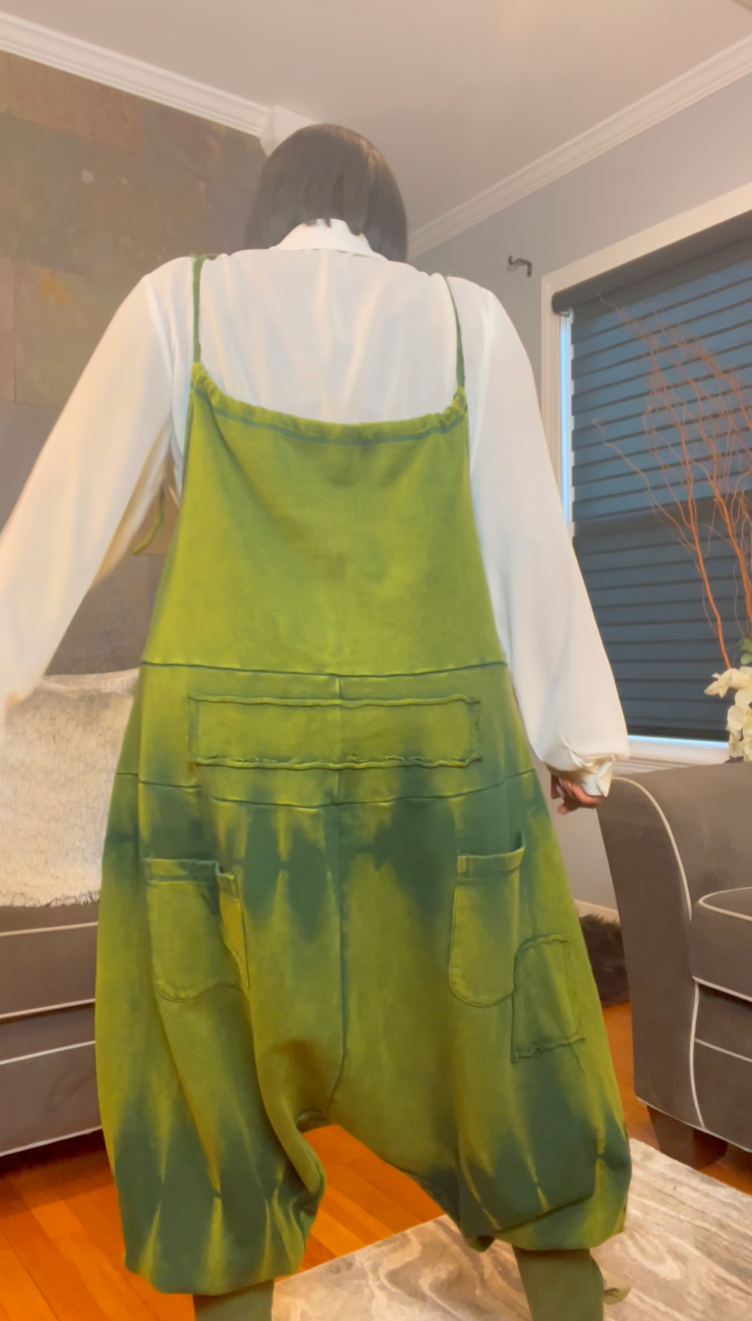 The "Jahzara" Oversized Harem Jumper in Green | Pre-Order - Ships Between November 30th - December 8th