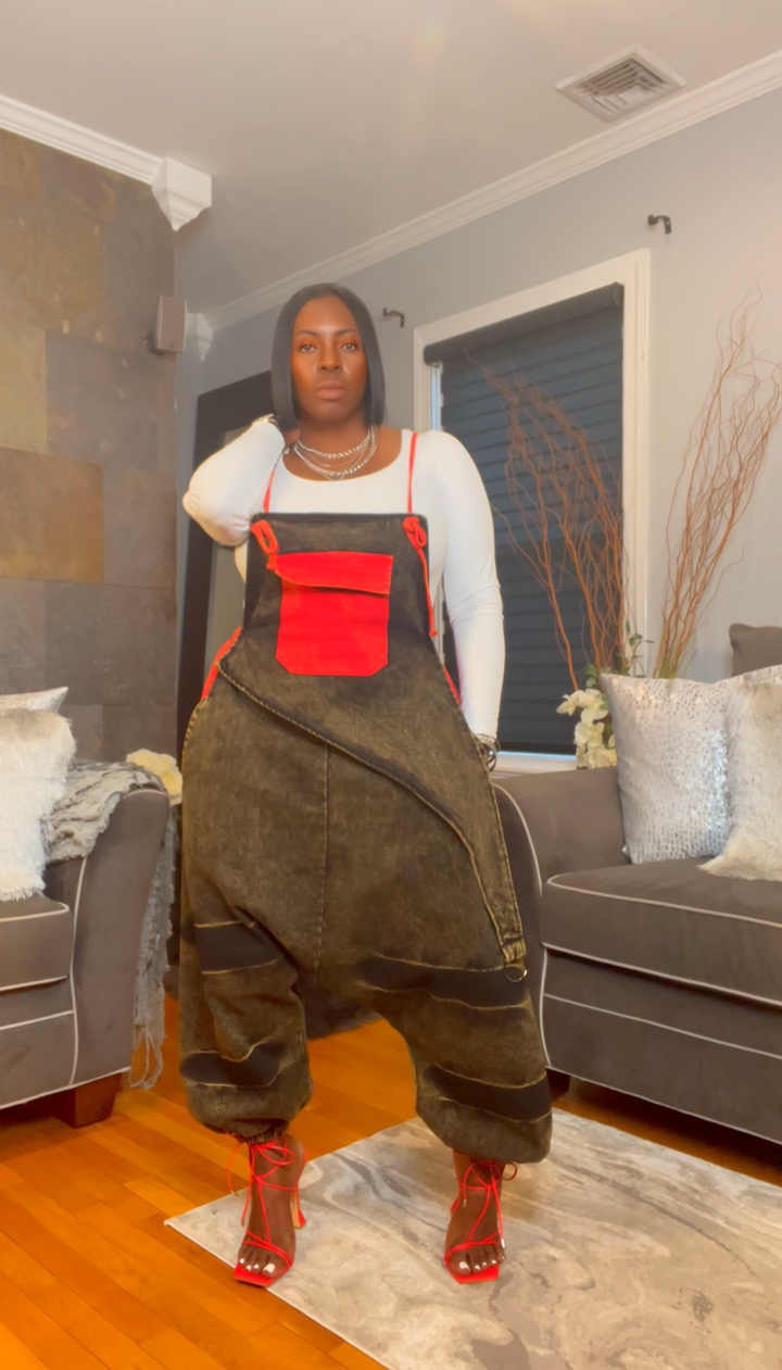 The "Zamirah" Oversized Jumper in Red | Pre-Order - Ships Between November 30th - December 20th