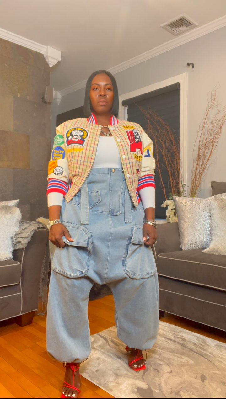 The "Nikki" Oversized Overalls in Light Wash | Last Stock🔥Ships Next Day