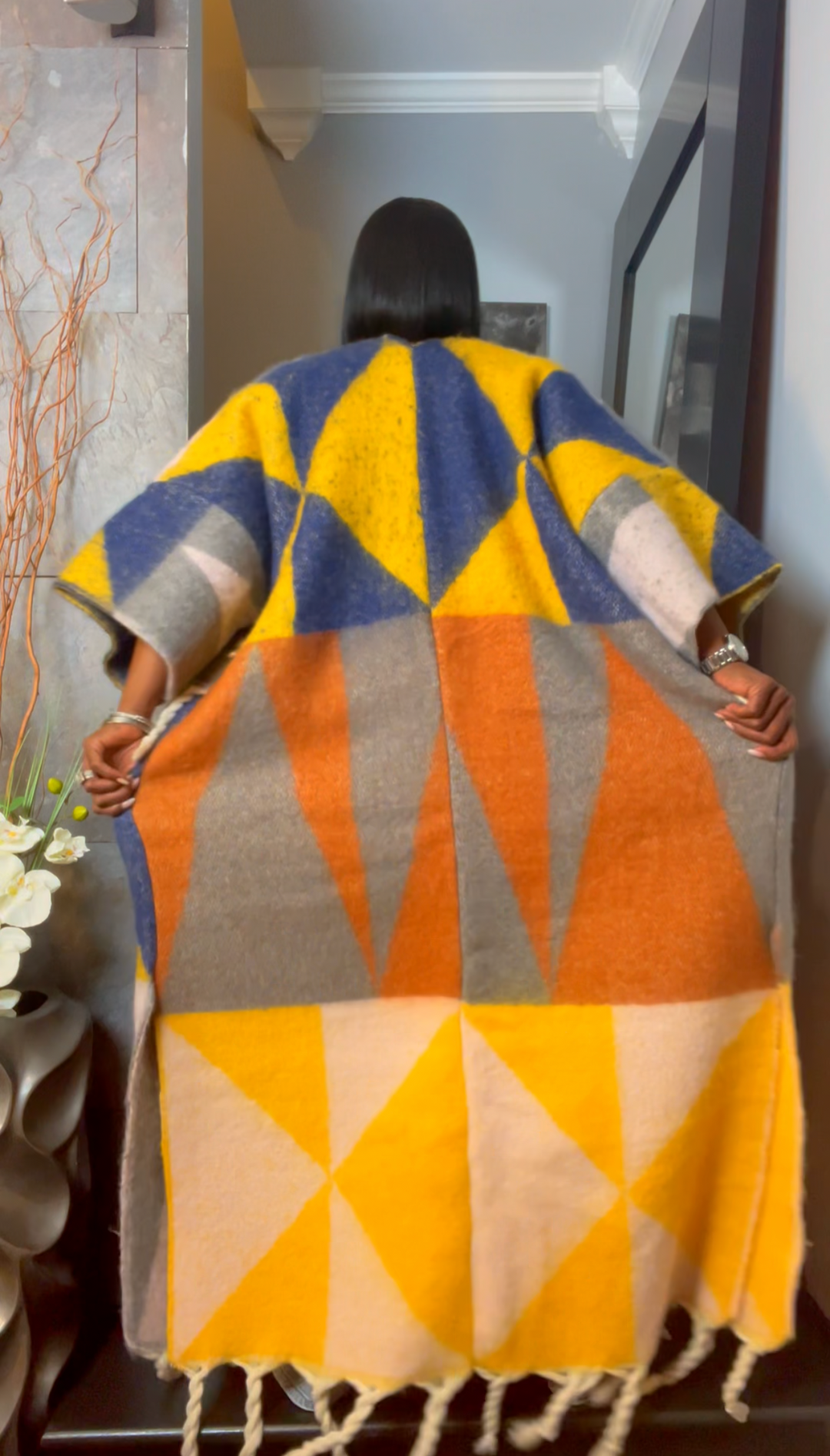 The "Material Girl" Long Kimono Sweater in Multicolor 5 | Pre-Order - Ships Between June 10th and June 15th