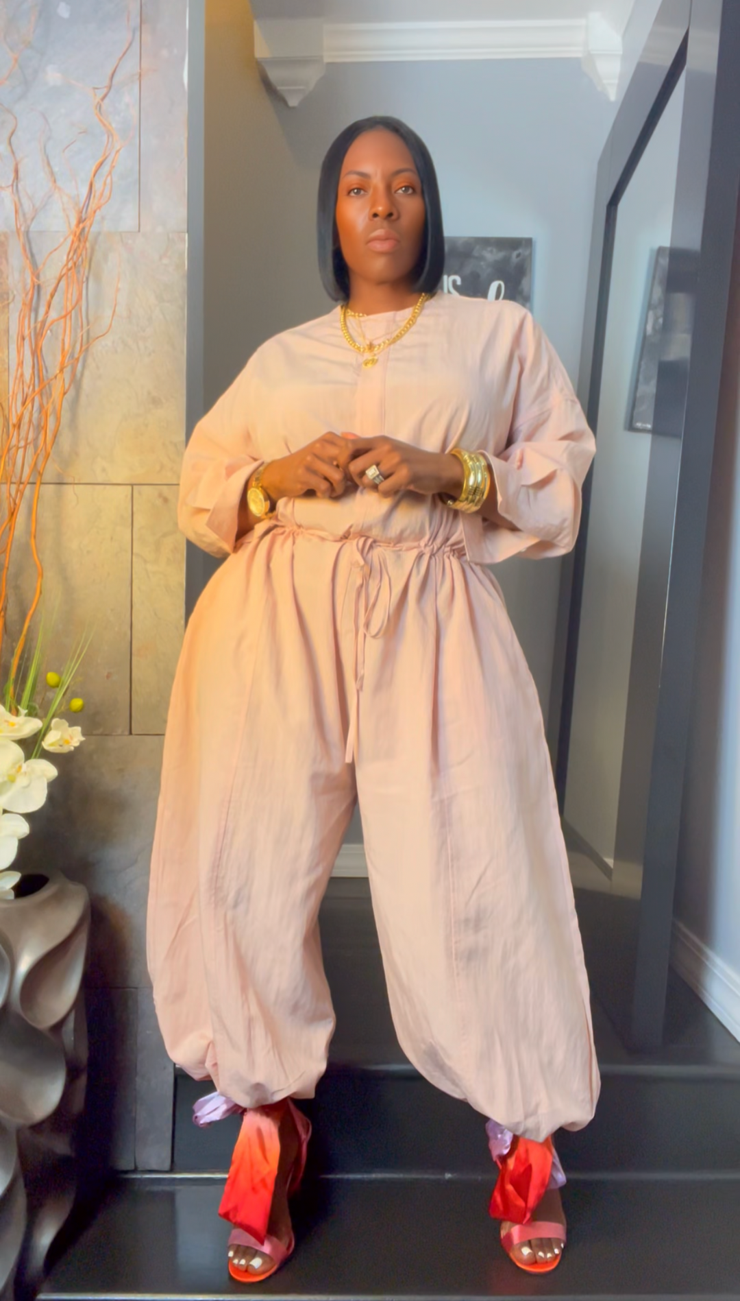 The "Nyelle" Oversized Jumper in Blush | Pre-Order - Ships Between June 15th and June 20th