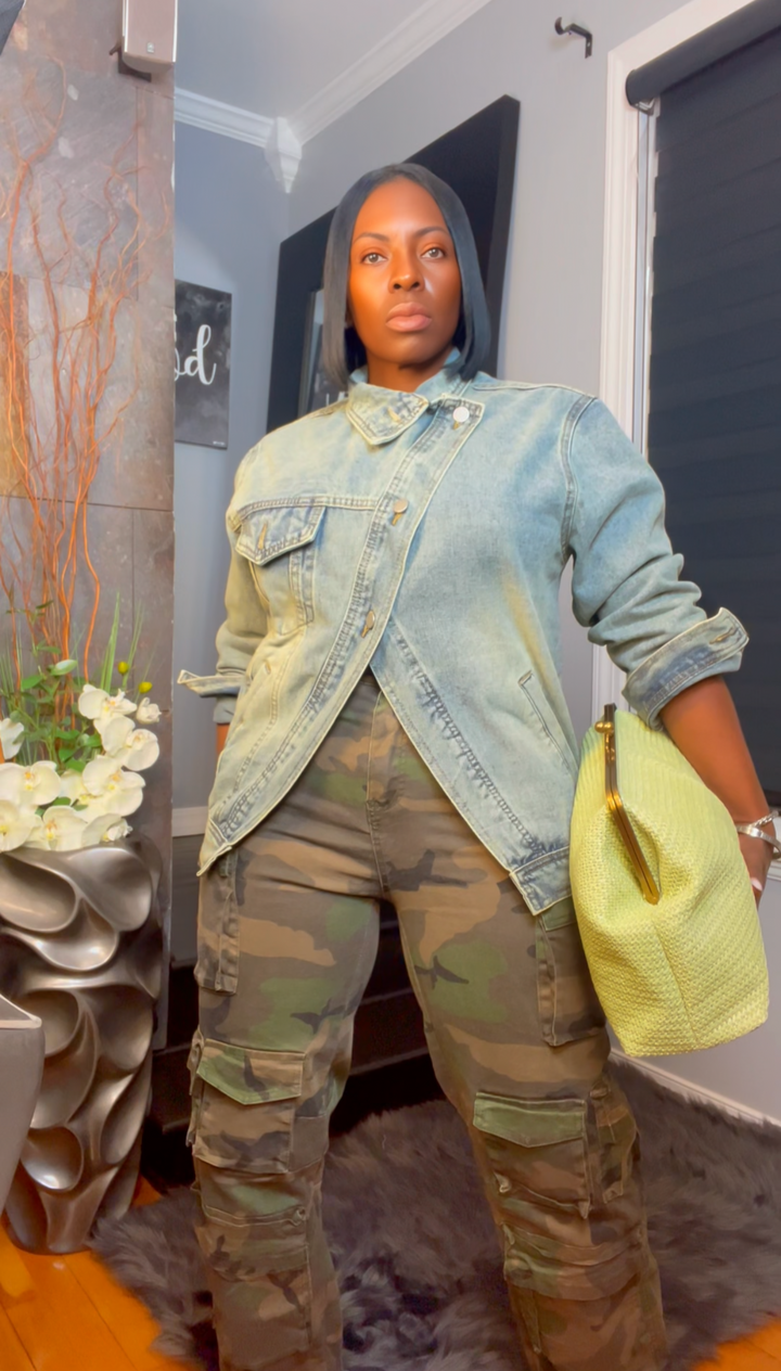 The "Zylah" Cross-Over Denim Jacket | Free Shipping Included