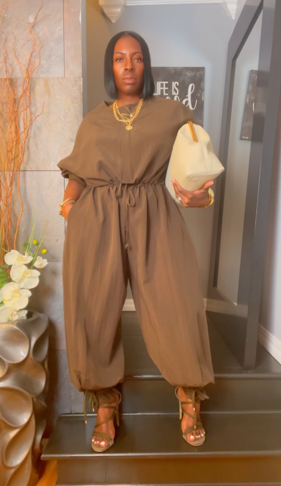 The "Nyelle" Oversized Jumper in Mocha | Pre-Order - Ships Between June 10th and June 15th