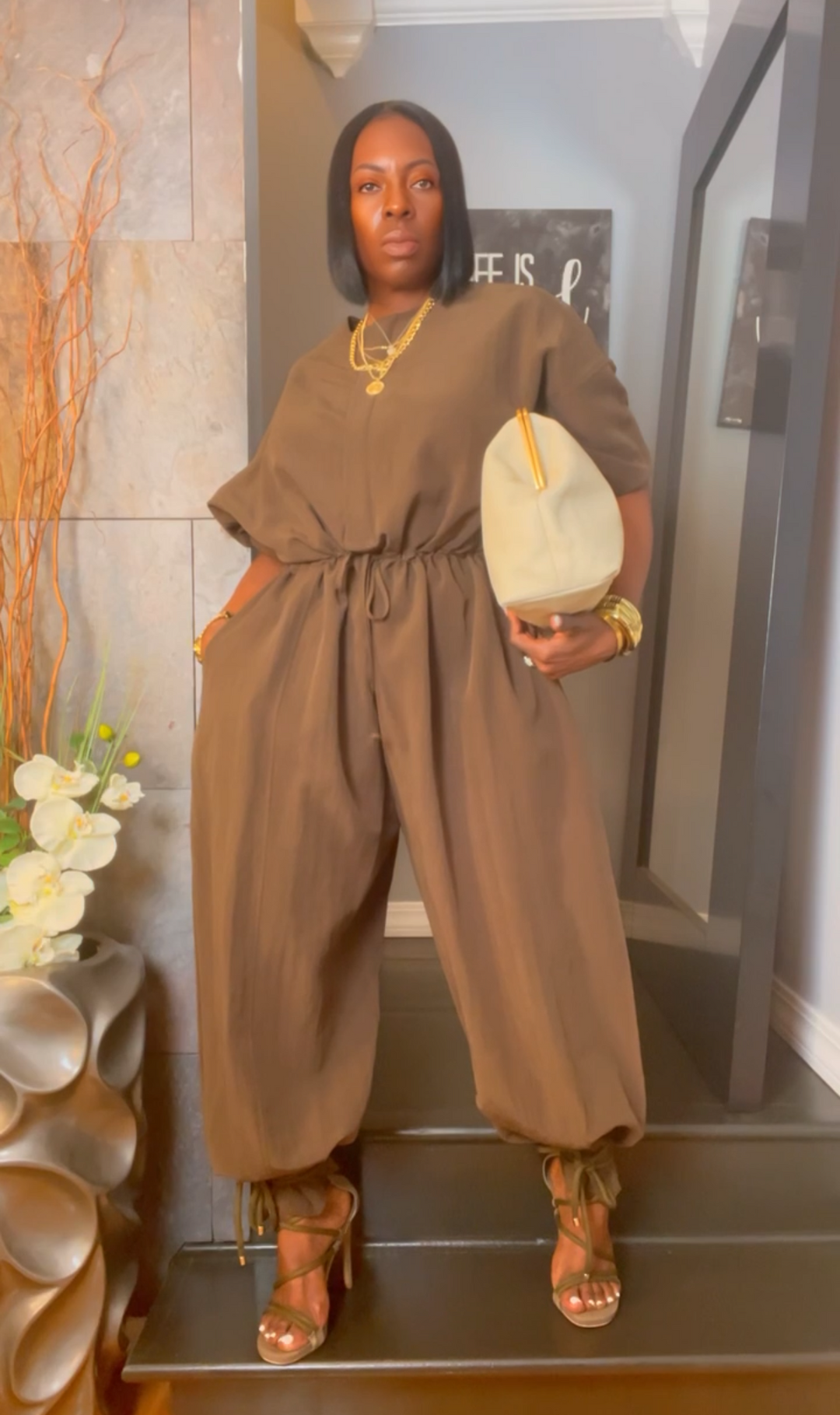 The "Nyelle" Oversized Jumper in Mocha | Pre-Order - Ships Between June 10th and June 15th