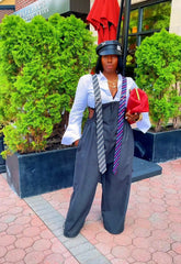 The "Shanice" Oversized Jumper in Blackish Blue | Free Shipping Included