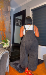 The "Nikki" Oversized Overalls in Black | Free Shipping Included