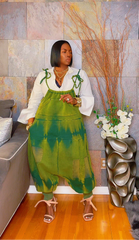 The "Jahzara" Oversized Harem Jumper in Green | Ready to Ship