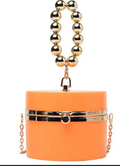 The "Zaida" Bucket Bag in Neon Orange | Ready to Ship — 40% OFF
