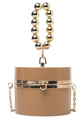 The "Zaida" Bucket Bag in Taupe | Ready to Ship — 40% OFF