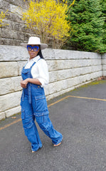 The "Toscha" Jumpsuit in Blue | Ready to Ship